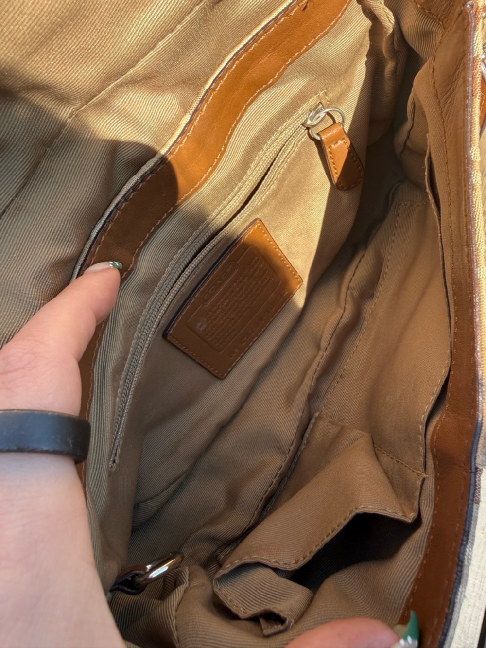 Coach Chelsea Optic Signature Flap Shoulder Bag - Picture 7 of 8